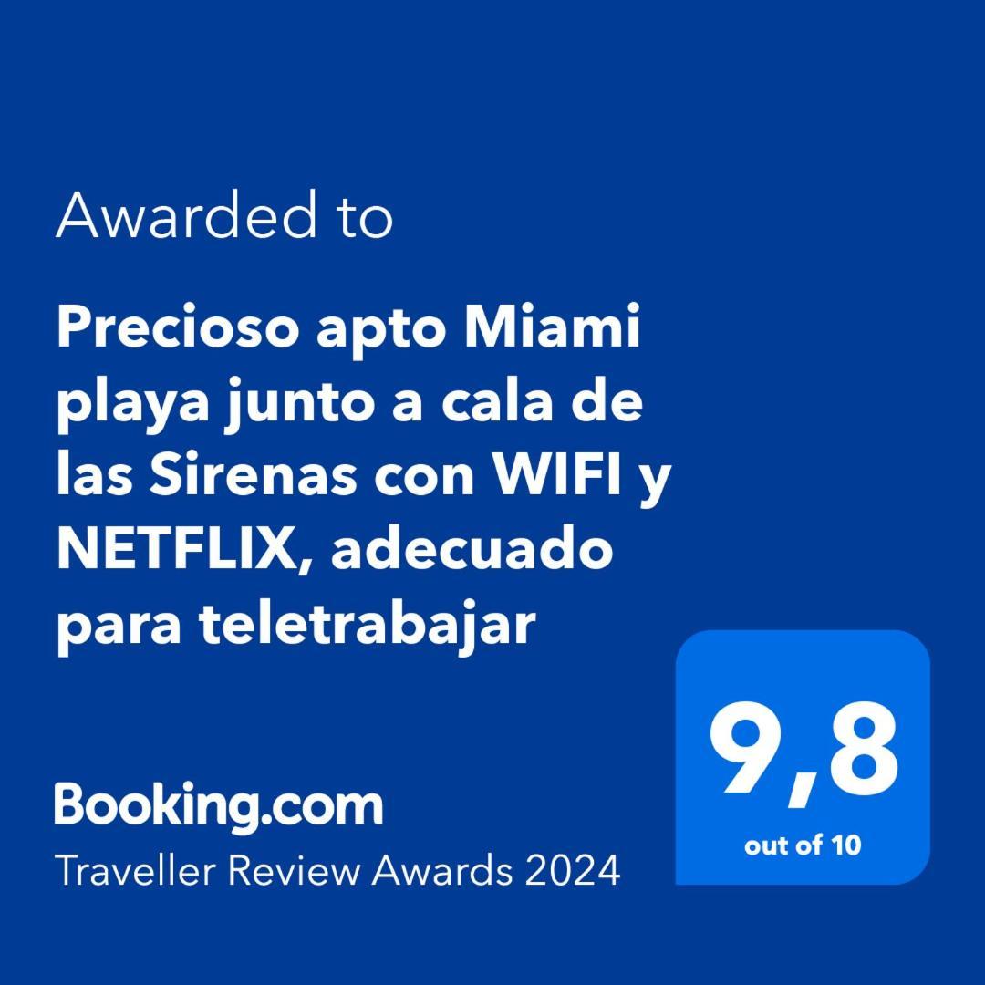 Precioso Apto Miami Primera Linia Playa Cala De Las Sirenas, Con Wifi Y Netflix, Adecuado Para Teletrabajar Miami Playa Luaran gambar